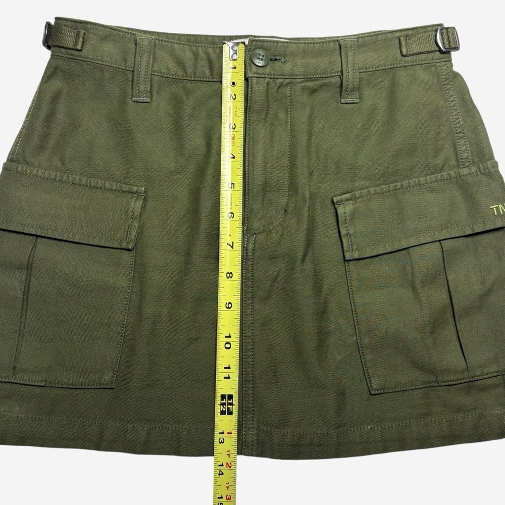 ✨ ARITZIA TNA Supply Cargo Utility Micro Mini Skirt • Army Green • Size 2 - Picture 10 of 13